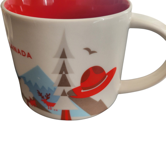 Starbucks "You Are Here Series" Las Vegas and Canada 14 oz Ceramic Mug Set of 2 - Picture 5 of 16